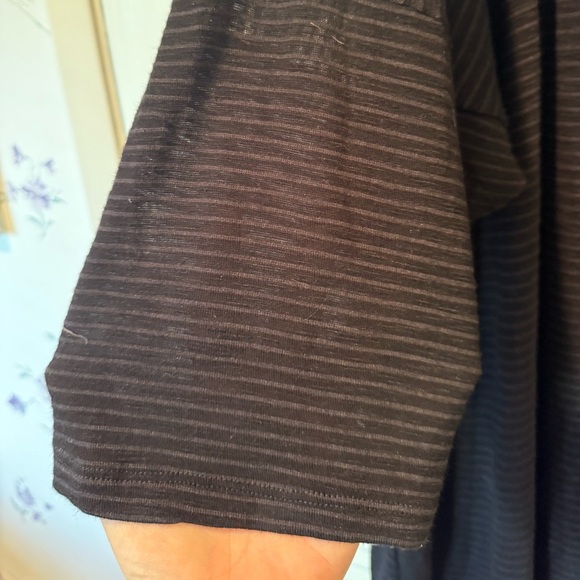 Torrid Tonal Black Stripe 3/4 Sleeve Tunic in Size 5X - Picture 4 of 7